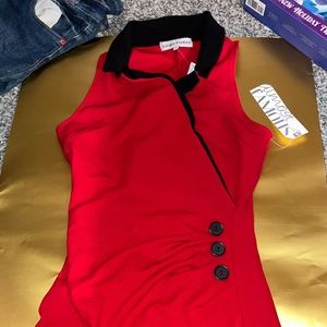 Red Sleeveless dress